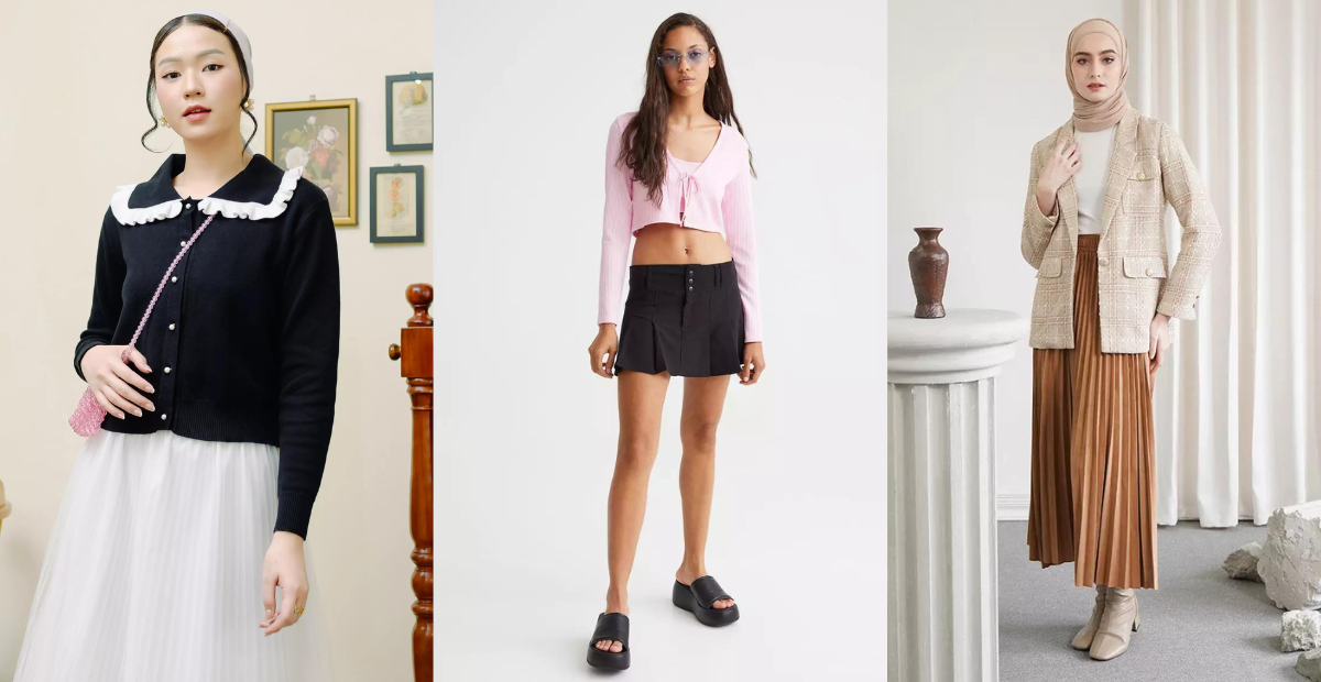 OOTD Rok Plisket dan Cardigan, Cute dan Chic! - ZALORA Thread